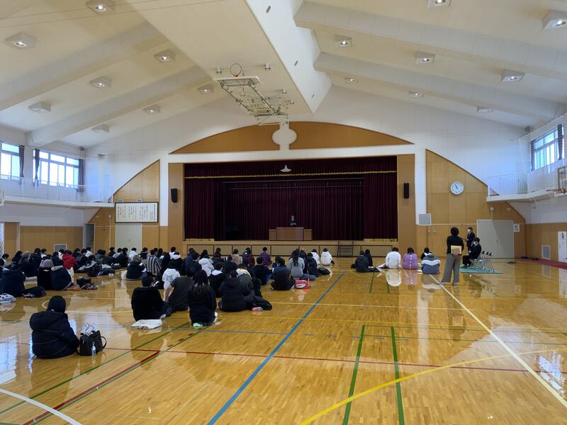 全校集会の様子