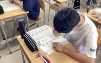面接対策Ⅰの様子。