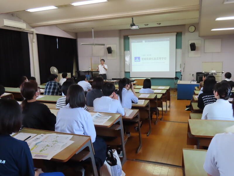 第１回オープンキャンパス（７月）全体説明会の様子